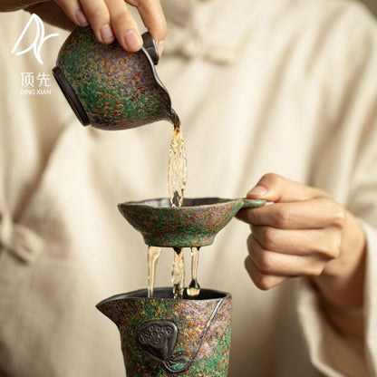 Vintage Old Rock Clay Lotus Seed Pod Gongfu Tea Strainer