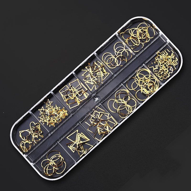 Nail Art Decor 12Design Box 3D Irregular Abalone Seashell Fragment Flakes Charms