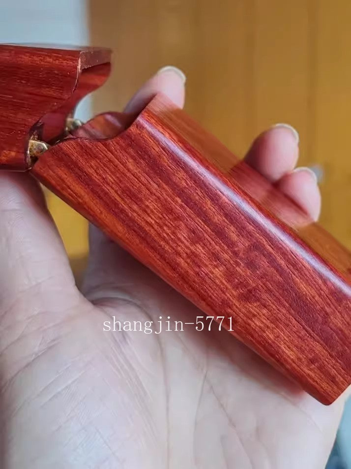 New Rosewood Cigarette Case Protection Box Wooden Handmade Pack Holder Gift