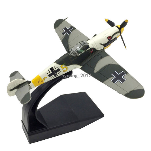 1/72 1942 WWII Bf-109-4 Fighter Aircraft Plane Diecast Model Collection for Men