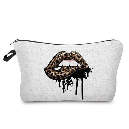 Personalized Pretty Makeup Bag Leopard Print Cosmetic Bags Multifunction Travel