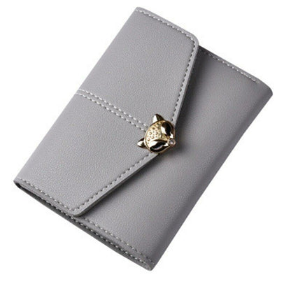 PU Leather Card&ID Holders Wallet Female Purse Clamps Cash Clip Women's Handbags