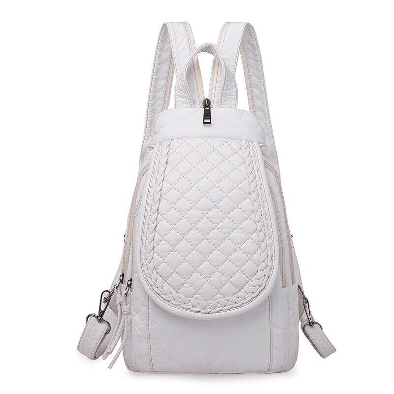 High Quality Backpack Women New Leather Backpack School Bag for Teenage Girls