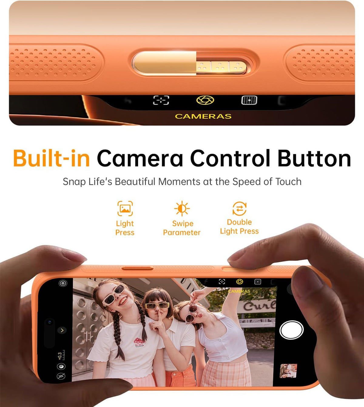 360° Magnetic Stand for Iphone 17 Pro Max Case, [Fit for Magsafe][Camera Control
