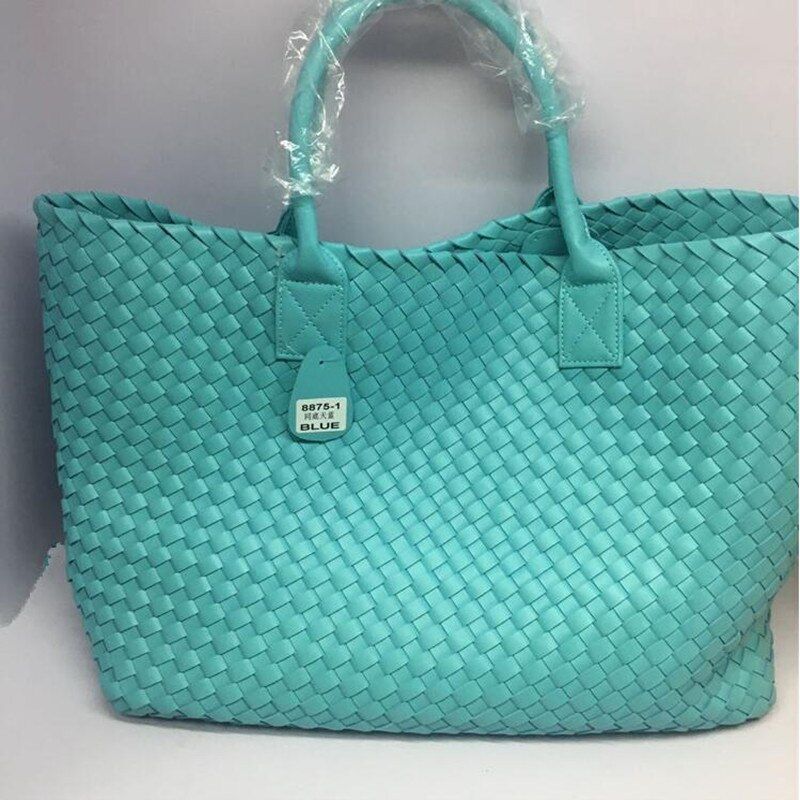Snake Weaving Bag Shoulder Purse Vegetable Basket Large Shopping Bag 37*18*53 CM