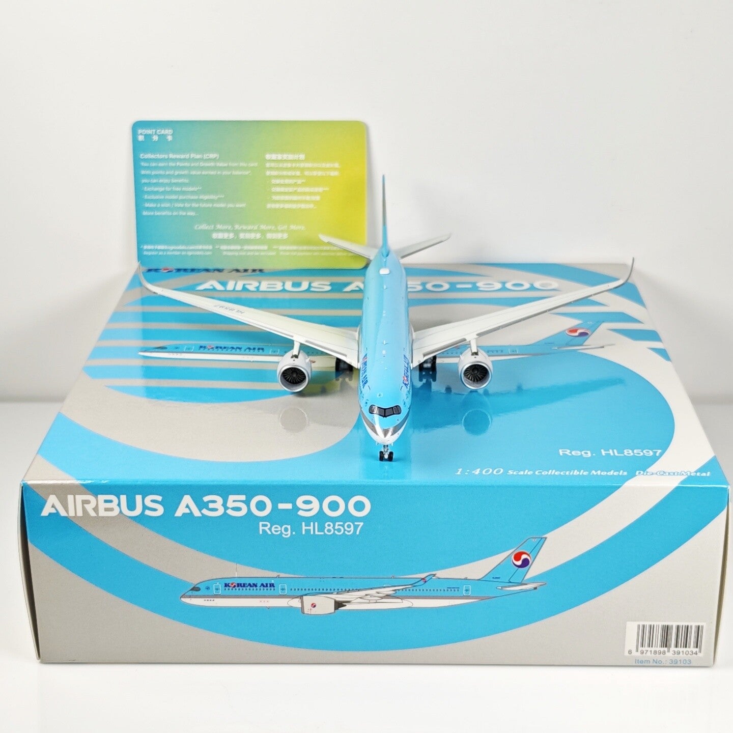1:400 NG Model KOREAN AIR AIRBUS A350-900 Passenger Plane Diecast Aircraft Model