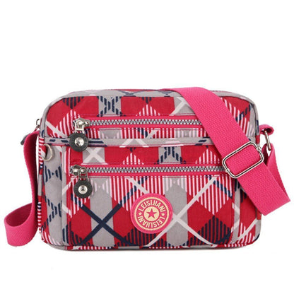 Waterproof Nylon Messenger Bag Small Shoulder Purse Crossbody Handbags 25*9*17CM