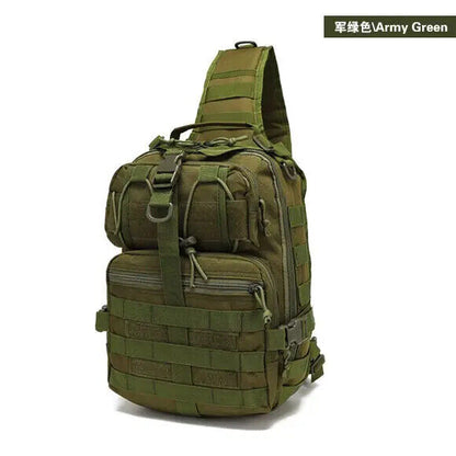 Men Nylon Crossbody Bag Tactics Canvas Shoulder Hiking Travel Outdoor Sports