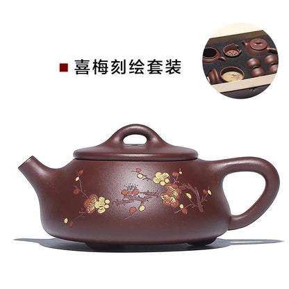Chinese Yixing Purple Clay Teapot Shipiao Teapot Gongfu Teapot zisha Tea Set cup