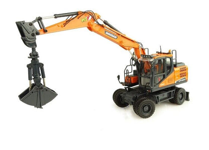 1:50 DOOSAN DX160W Wheeled Excavator Contruction Machine Equipment Diecast Model