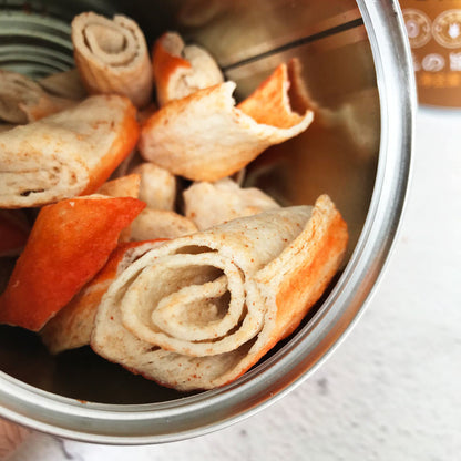 Crispy Crab Sticks. Instant Dried Crab Sticks. Canned Snacks Delight.