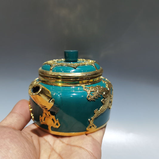 Vintage China Yixing Purple Clay Teapot Zisha Ceremony Dragon Teaware Collector