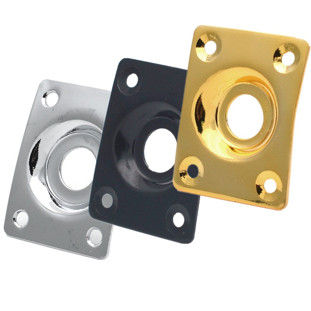 Metal Output Jack Plate With Screws For Les Paul For Tele Style Bass Guitar