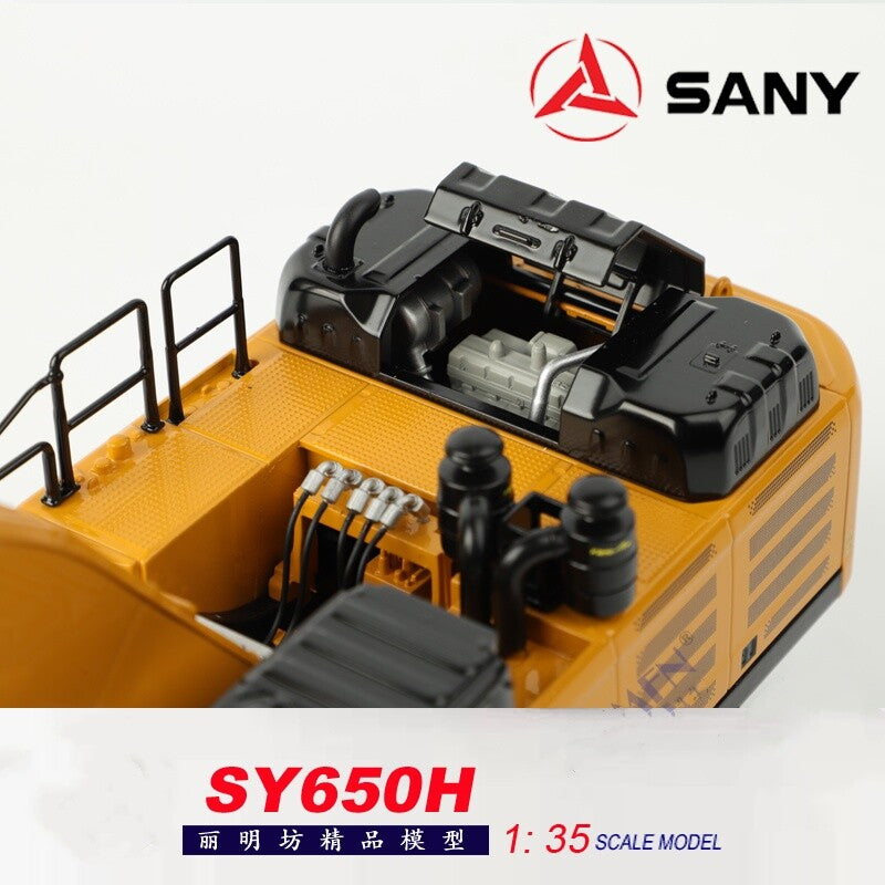 1:35 SANY SY650H Excavator Construction Machine Equipment Diecast Model
