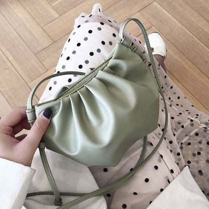 Shoulder Bag Fashion Messenger Bag Mini Cloud Purse Single Strap Handbags Zipper