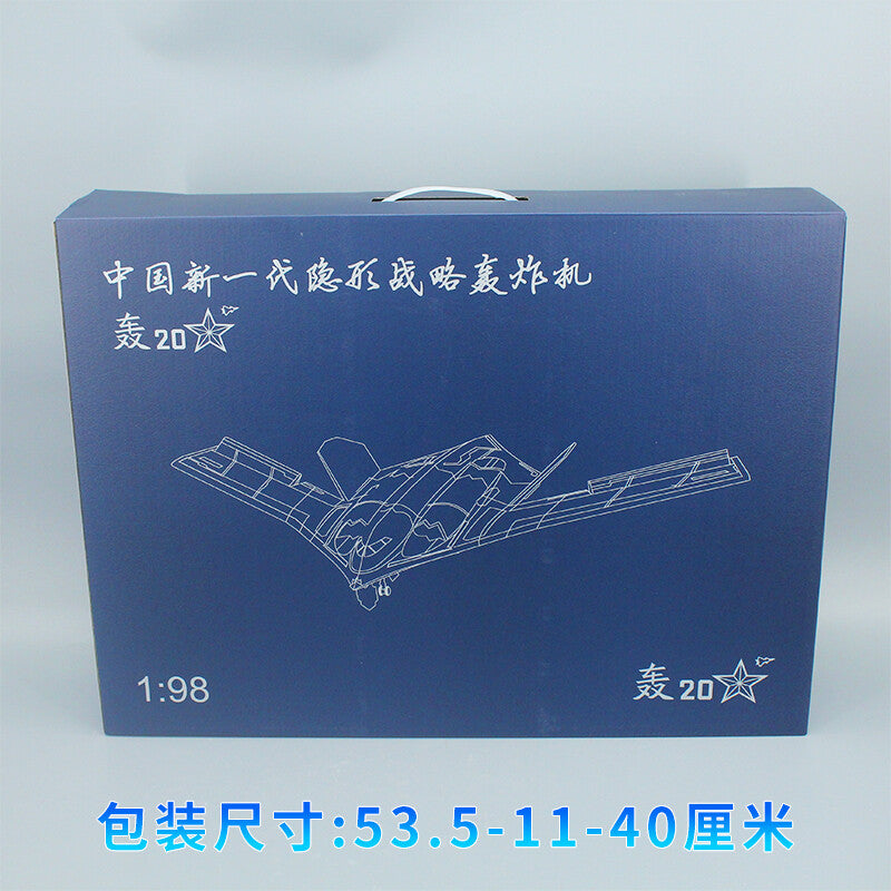 1:98 48CM H-20 Strategic Stealth Bombers Fighter Diecast Military Plane Model