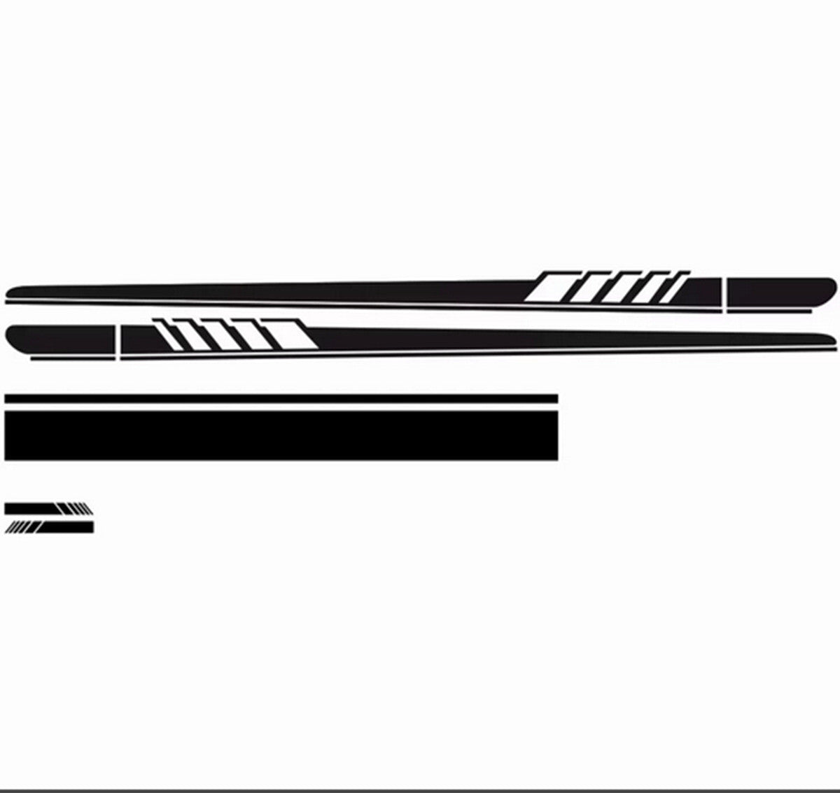 5Pcs Universal Racing Body Hood Stripes Decal Vinyl Stickers for Car SUV Truck