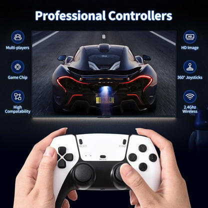 Dual Controller TV Game Console Retro HD PSP Arcade 4K Home Game Console-usa1