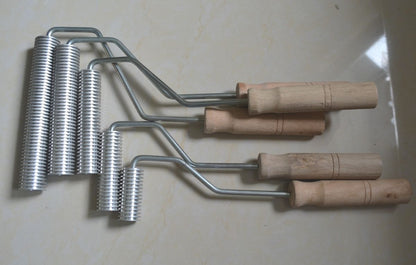 Fiberglass Aluminum Bubble Roller Straight Detail Roller Air Relief Roll Tools