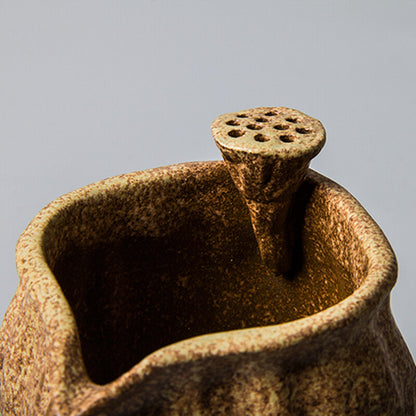 220ml Vintage Handmade Pottery Lotus Fair Cup Tea Mugs Kung Fu Tea
