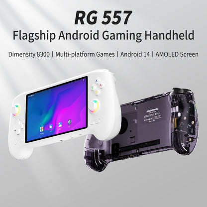 ANBERNIC RG557 5.48" AMOLED HD Screen Android 14 Handheld Game Console