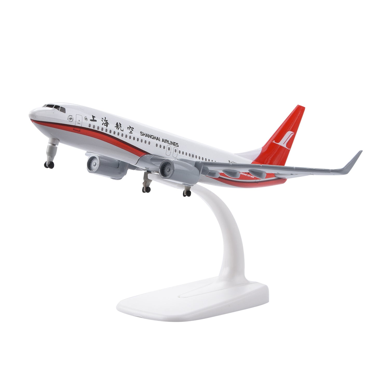 Diecast Alloy 1/350 Scale Shanghai Airlines B737 Airplane Model Toy Collection