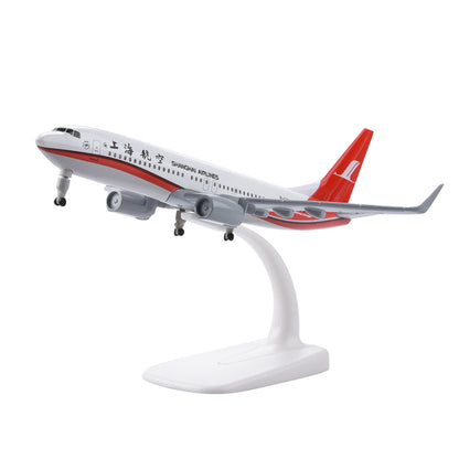 Diecast Alloy 1/350 Scale Shanghai Airlines B737 Airplane Model Toy Collection