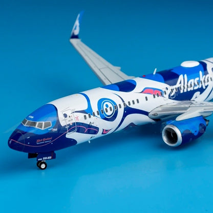 1:200 Geminijets Alaska Airlines Boeing 737-800S Passenger Plane Diecast Model