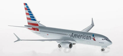 1:200 Hogan American BOEING 737 MAX 8 Passenger Airplane ABS Plastic Plane Model