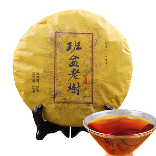 China Compress Natural Ripe Pu Erh Tea 357g Oldest Tree Puer Tea Puerh Tea Cake