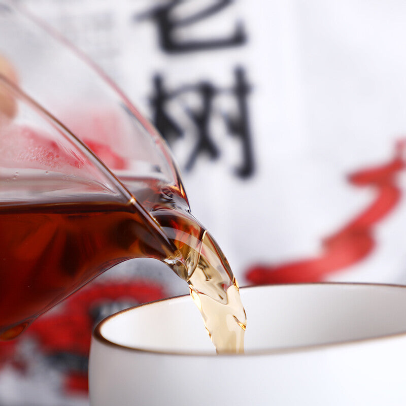 Remote Mountains Old Tree Tea * 2019 Haiwan Old Comrade Ripe Pu'er Tea Cake 500g