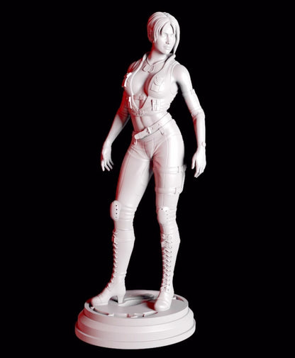 1/24 resin figure model 3D printing of fantasy female warriors Unassembled