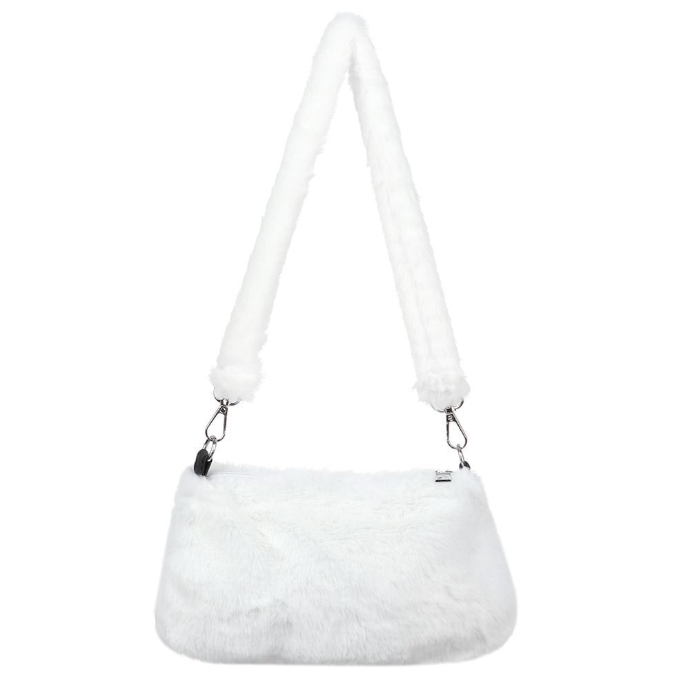 1pc Women Girls Fluffy Shoulder Bag Top-handle Bag Female Autumn Winter Handbag