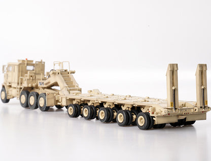 1:72 American Oshkosh M1070 Heavy Transporter Desert Camouflage Model Collection