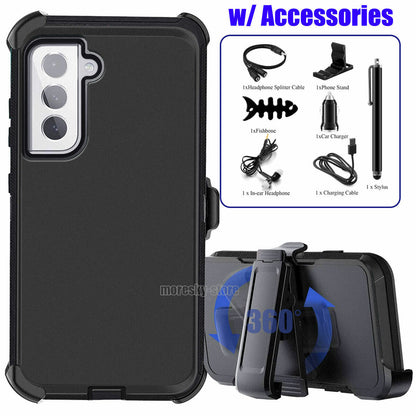 For Samsung Galaxy S21 FE 5G Belt Holster Case Hard Shockproof Cover / Accessory
