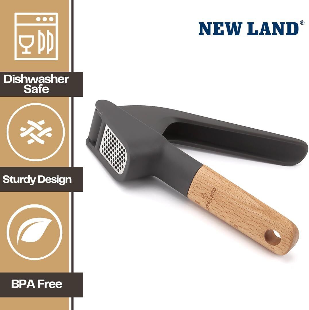 Garlic Press with Ergonomic Handle Mincer Ginger Crusher Kitchen Decoration Gift