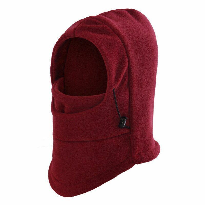 Winter Hat Thermal Fleece Balaclava Hat Hooded Neck Warmer Hiking Scarves Masks