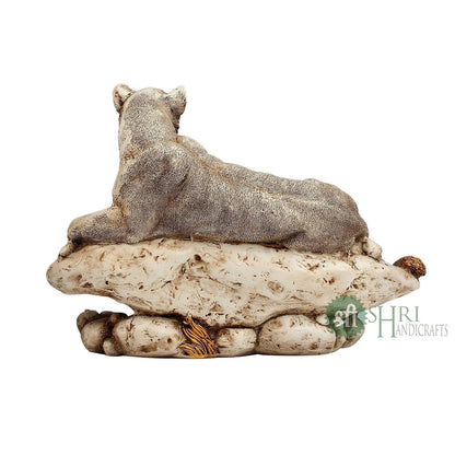 Polyresin Lioness Lion Statue with Family Idol Figurines Gifts for Home Decor