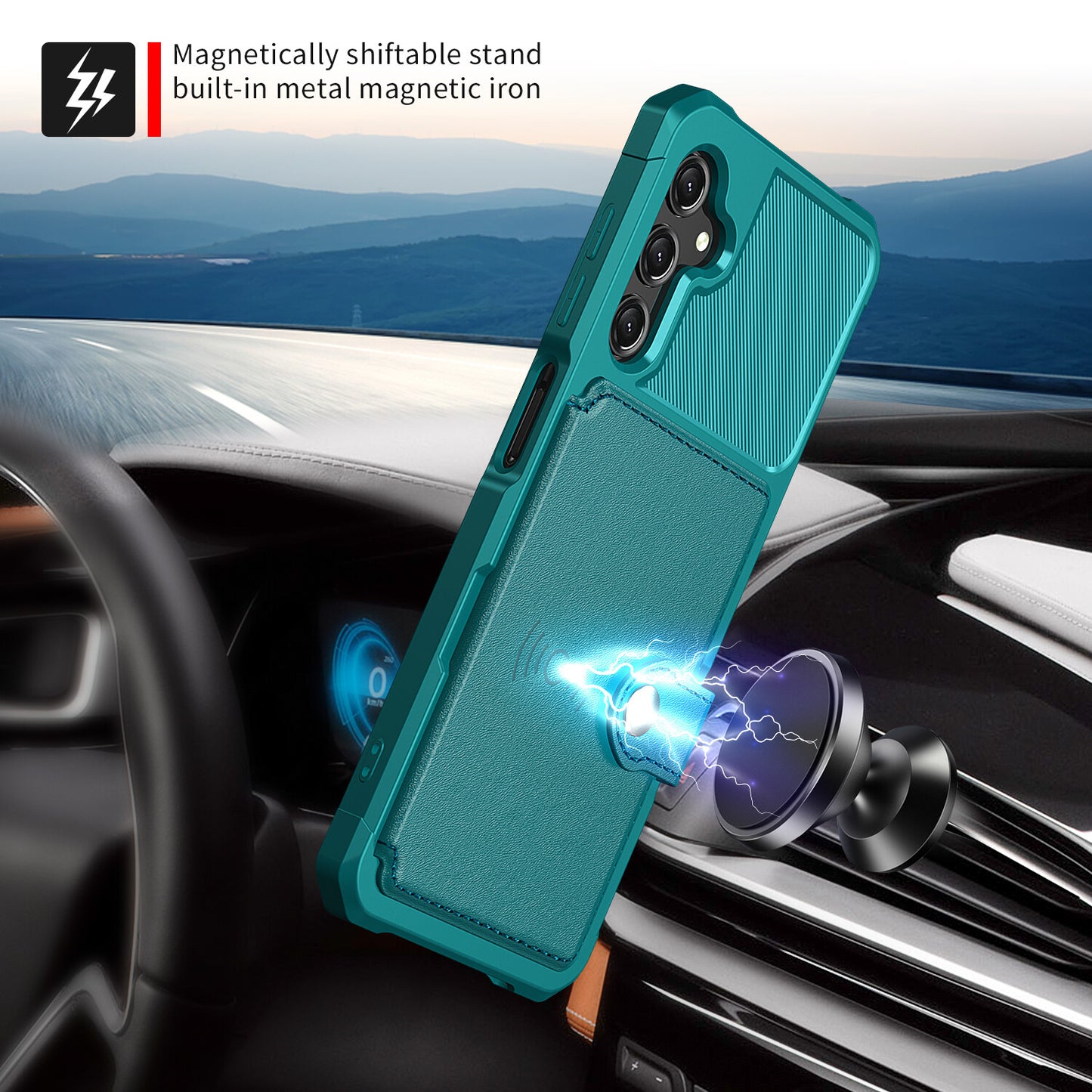 For Samsung Galaxy A16 A26 5G A36 A56 A55 A54 A35 A15 A14 Case with Card Holder