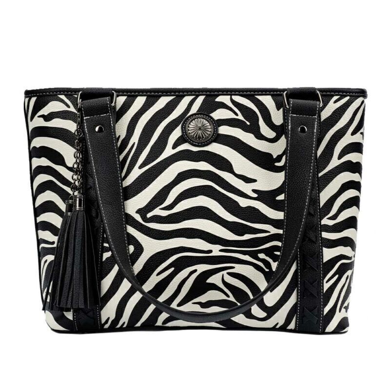 Celela Women Zebra Print Shoulder Handbag Crossbody Tote Wristlet Wallet Bags