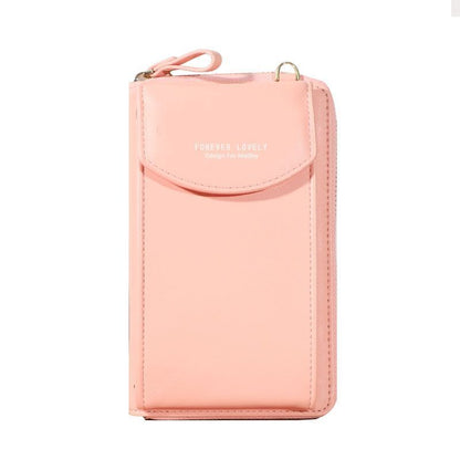 Wallet Shoulder Mini Synthetic Leather Bag Straps Phone Big Card Holders Handbag
