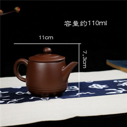 110ml Chinese Yixing Zisha Pottery Teapot Handmade Kung Fu Tea Kettle Tea Set
