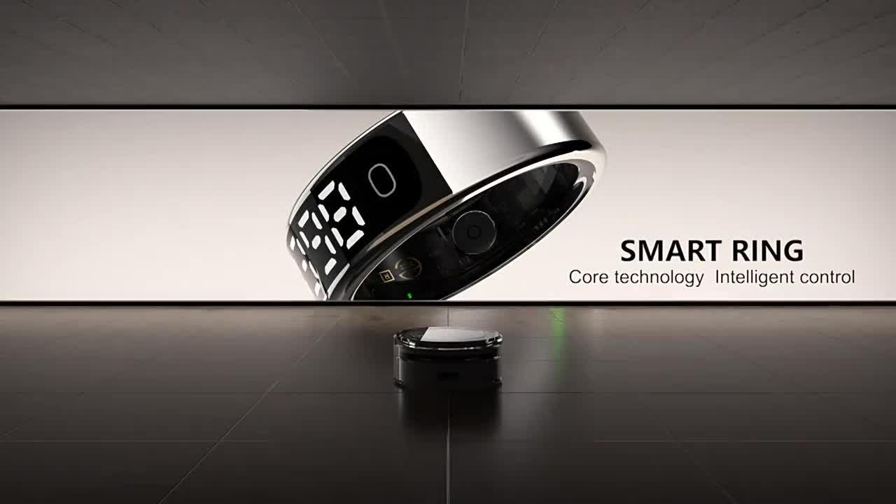 Smart ring heart rate blood oxygen exercise meter step Bluetooth camera