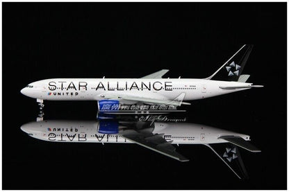 1:400 JC Wings UNITED STAR ALLIANCE B777-200ER Airplane Flap Down Diecast Model