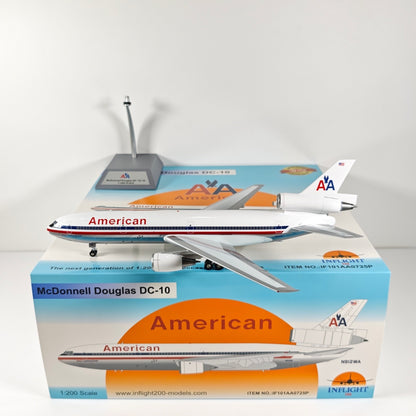 1:200 InFlight American DC-10 N912WA Airplane Diecast Plane Model