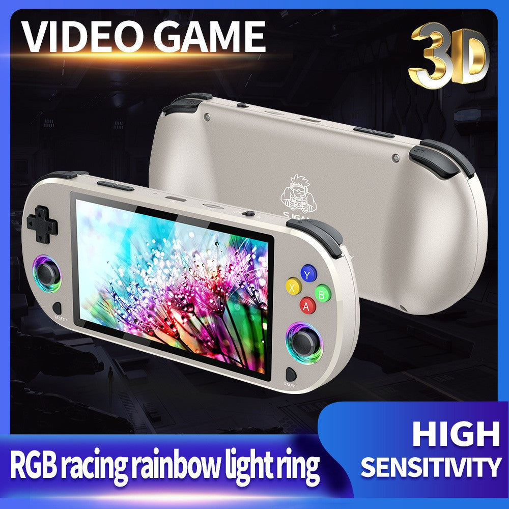 M22 PRO HD Handheld Game Console with Colorful Lighting for Home Gaming 64-128GB