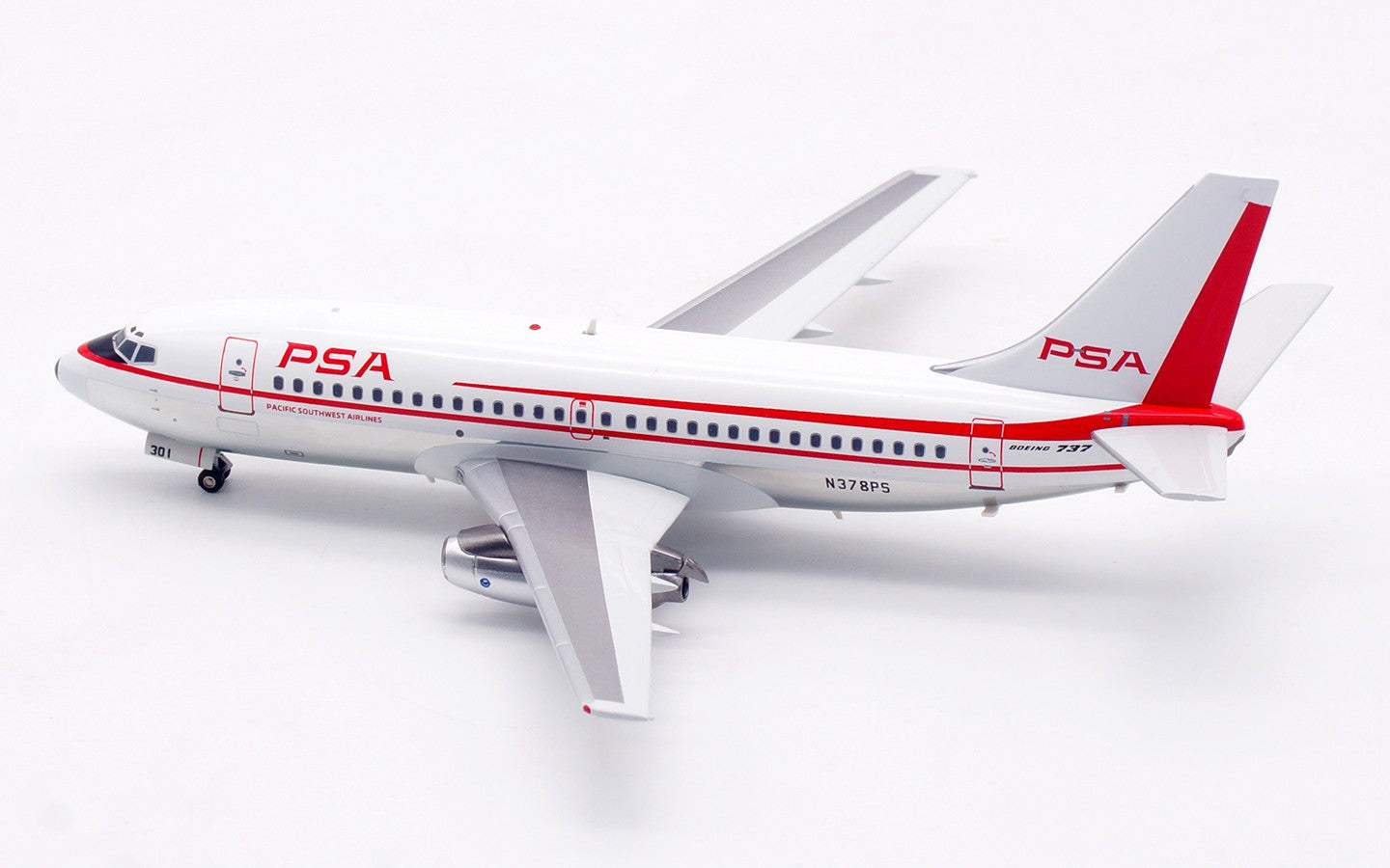 1:200 InFlight PSA Boeing 737-200 Passenger Airplane Diecast Aircraft Model