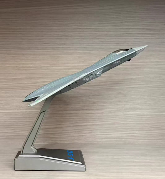 1:64 36CM CHINA J-50 The Sixth-generation Stealth Fighter Jet Diecast Model