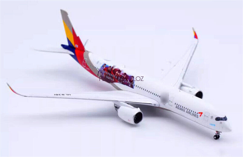 for JC Wings Asiana Airlines for Airbus A350-900XWB HL8381 Fly Korea 1:400 Model