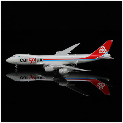 1:400 JC Wings Cargolux Boeing 747-8F 50 Years Livery Diecast Aircraft Model